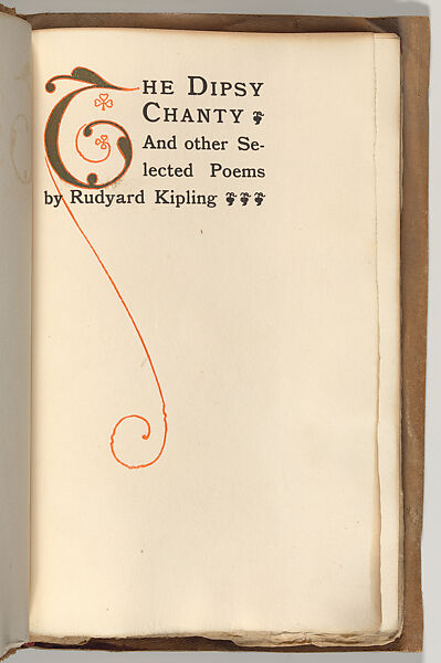 The Dipsey Chanty and other Poems, Rudyard Kipling (British (born India), Bombay 1865–1936 Middlesex), Book