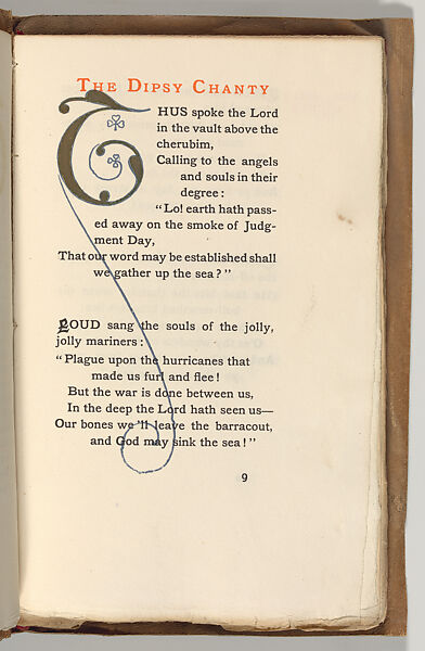 The Dipsey Chanty and other Poems, Rudyard Kipling (British (born India), Bombay 1865–1936 Middlesex), Book