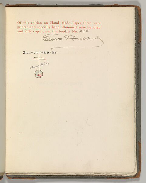 The City of Tagaste, Elbert Green Hubbard (American, Bloomington, Illinois 1856–1915 at sea), Book