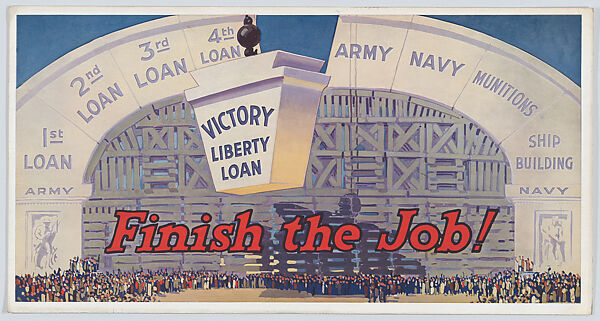 Finish the job!, Anonymous, American, 20th century, Commercial color lithograph 