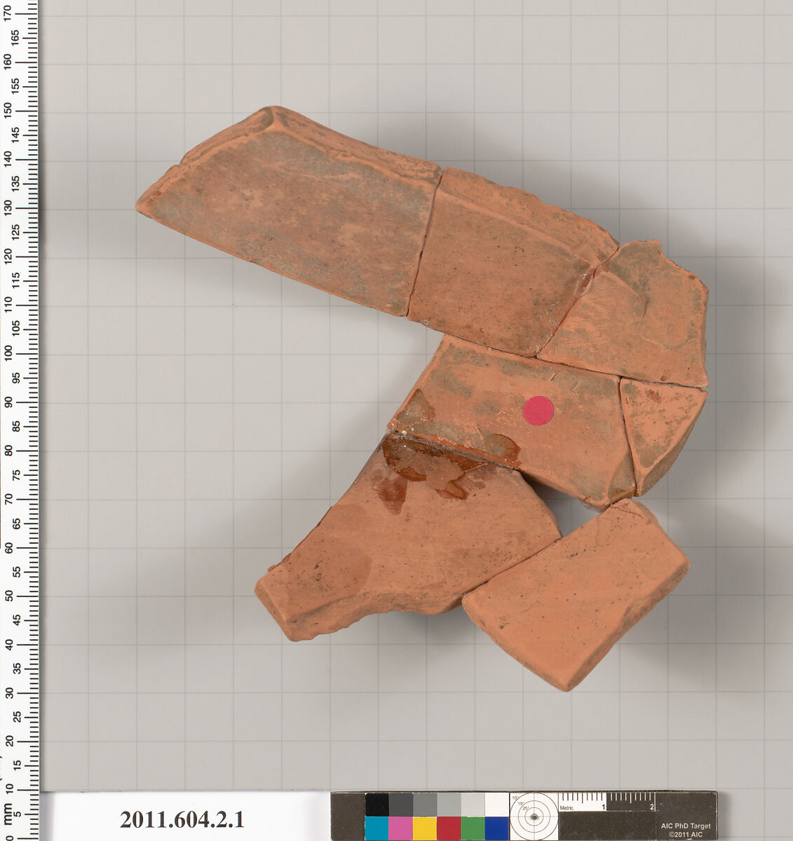 Terracotta fragment of a neck-amphora (jar), Terracotta, Greek, Attic