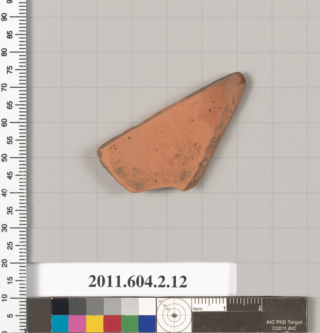 Terracotta fragment of a neck-amphora (jar), Terracotta, Greek, Attic