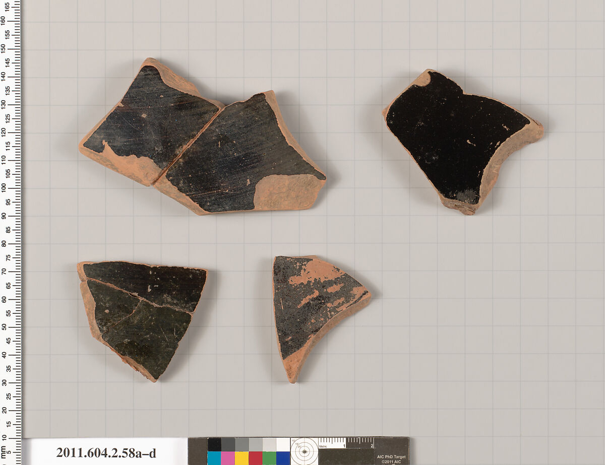 Terracotta fragments of pots | Greek, Attic | Archaic | The ...