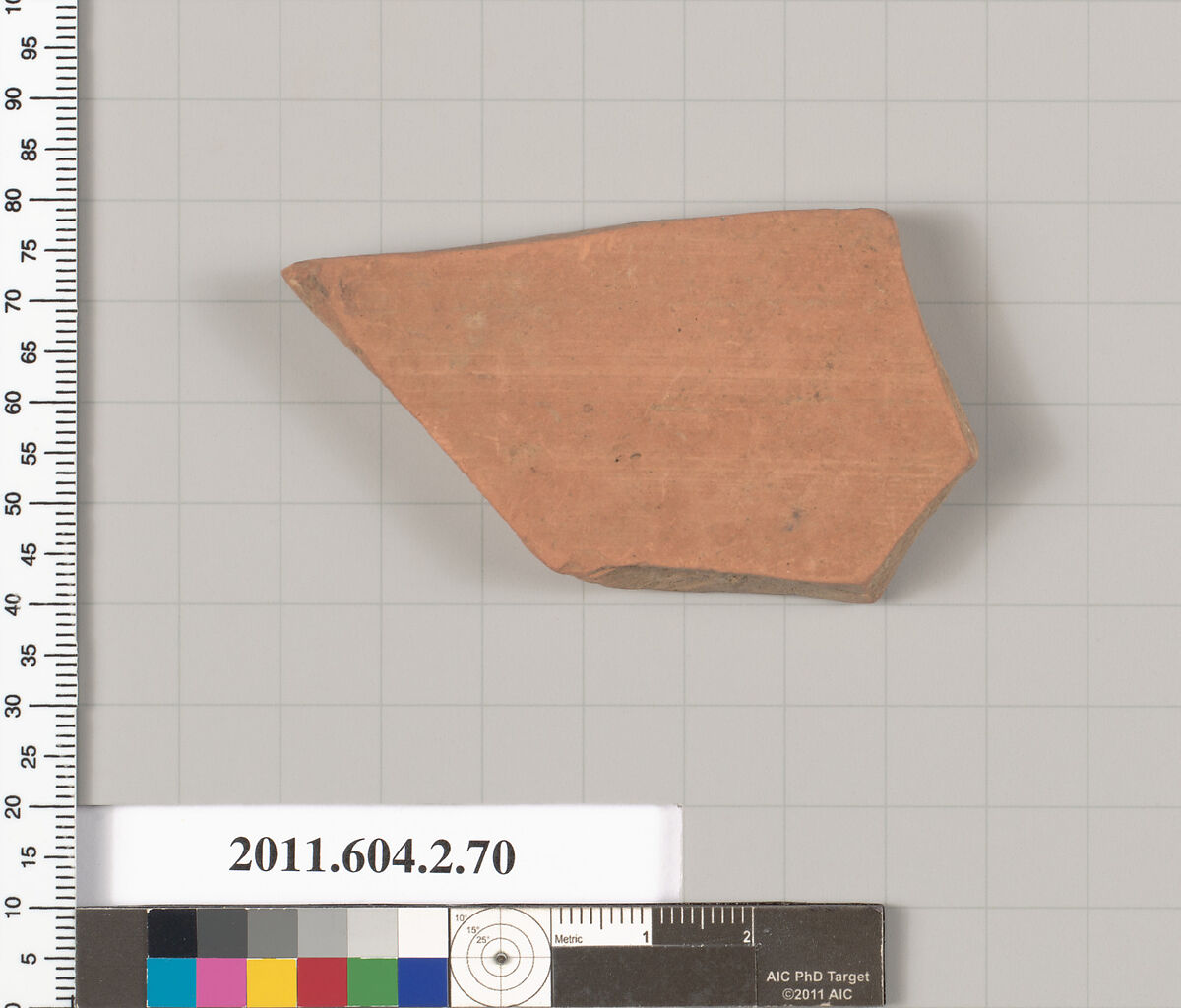 Terracotta fragment of an amphora (jar), Terracotta, Greek, Attic