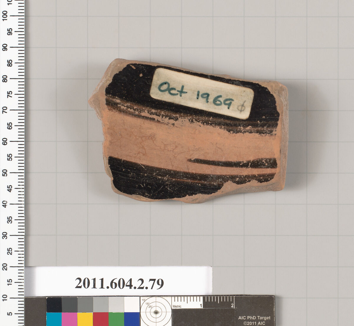 Terracotta fragment of a pelike (jar), Terracotta, Greek, Attic