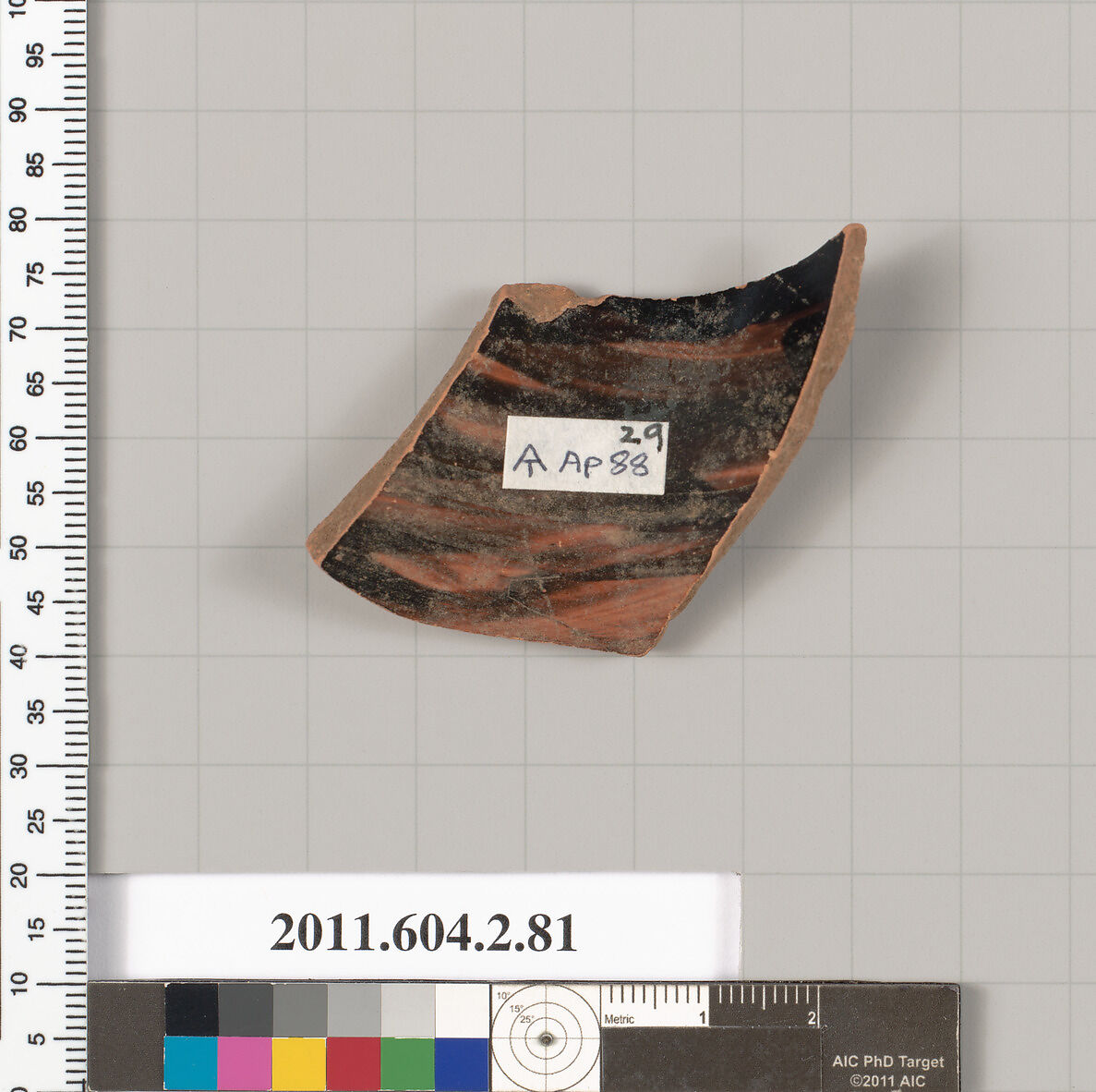 Terracotta fragment of a pelike (jar), Terracotta, Greek, Attic