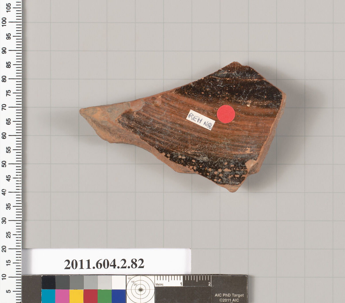 Terracotta fragment of a pelike (jar), Terracotta, Greek, Attic