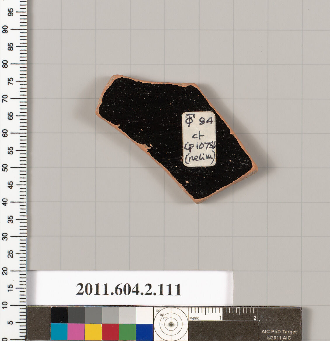 Terracotta fragment of a pelike (jar), Terracotta, Greek, Attic