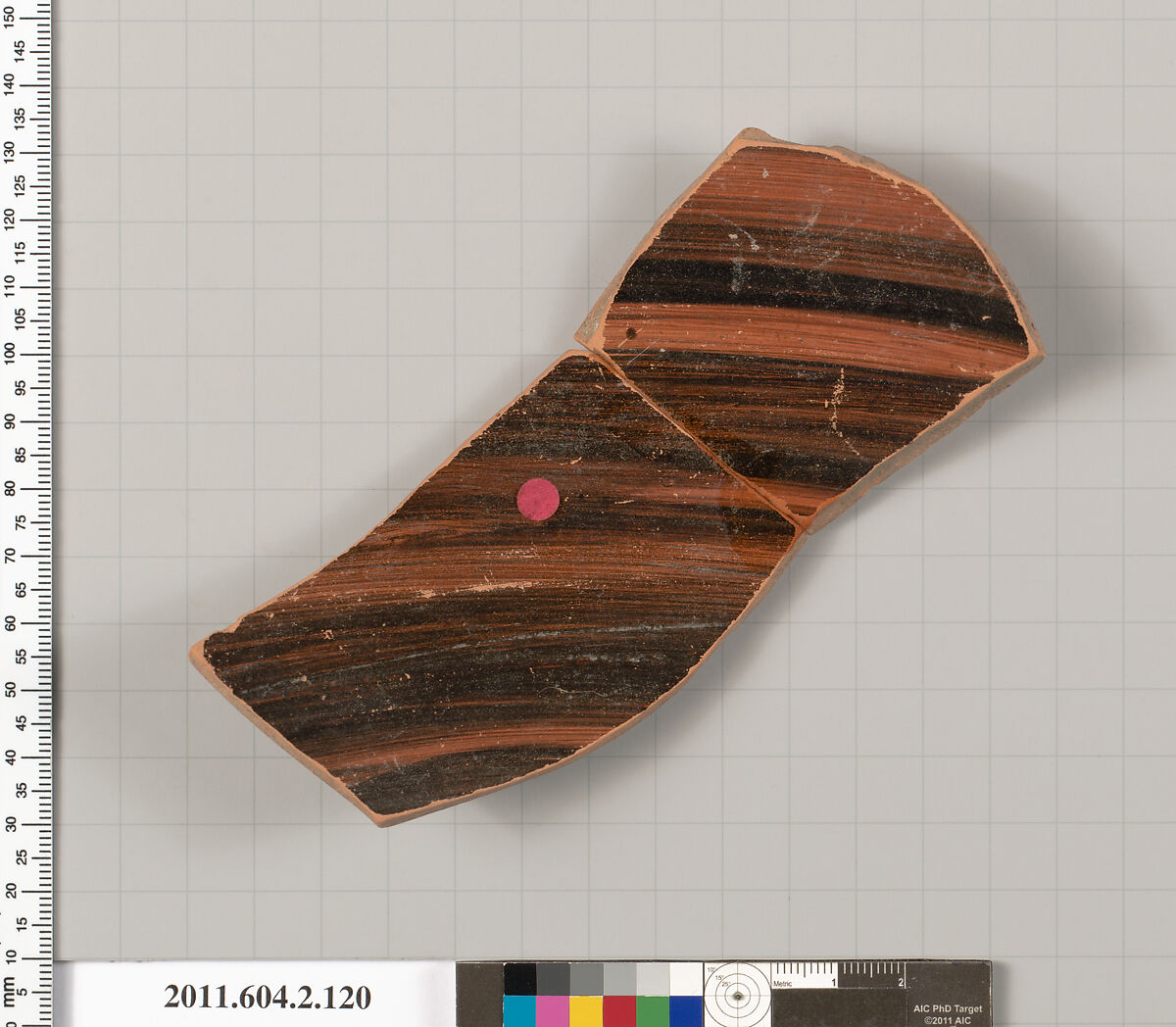 Terracotta fragment of a pelike (jar), Terracotta, Greek, Attic