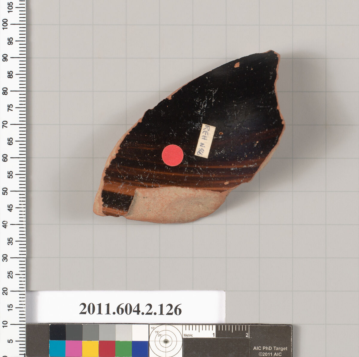Terracotta fragment of a pelike (jar), Terracotta, Greek, Attic