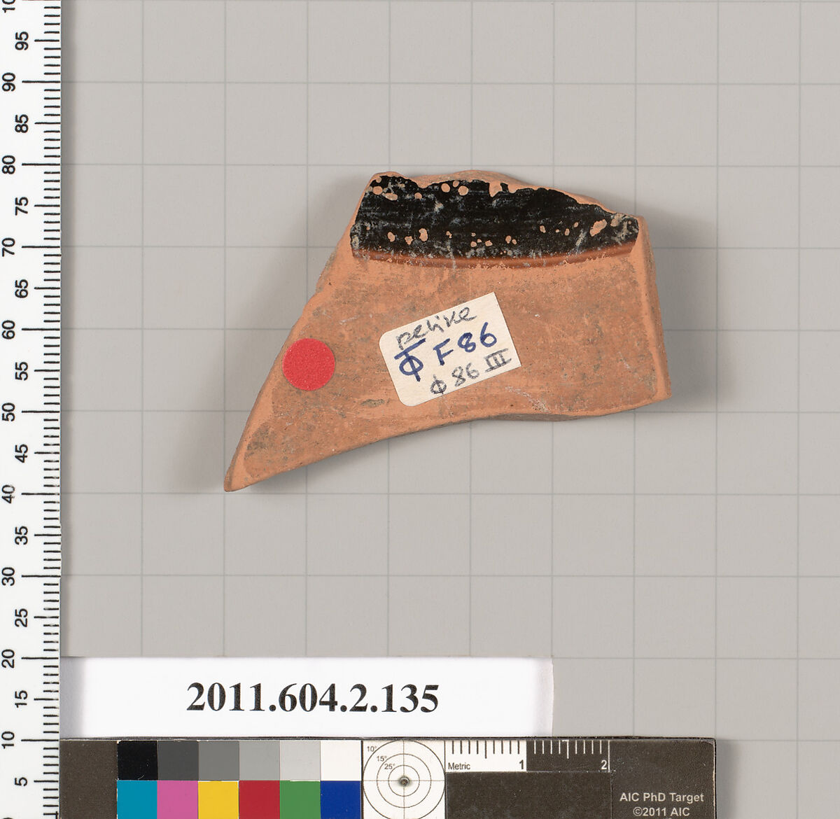 Terracotta fragment of a pelike (jar), Terracotta, Greek, Attic