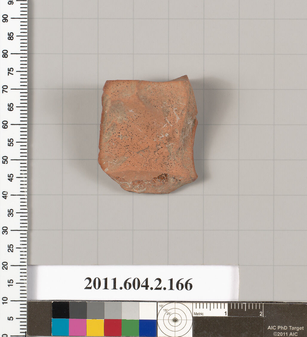 Terracotta fragment of a stamnos (jar), Terracotta, Greek, Attic