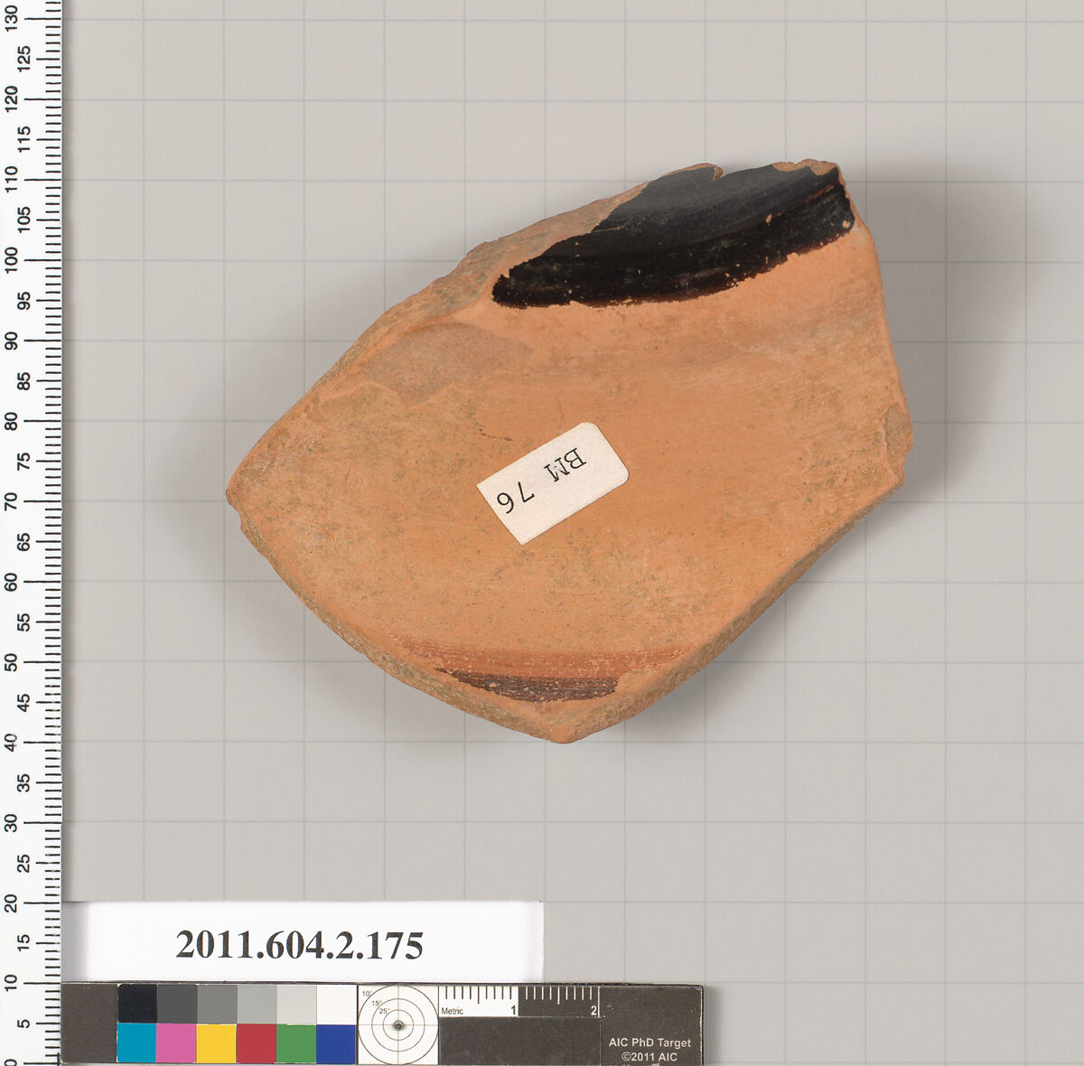 Terracotta fragment of a stamnos (jar), Terracotta, Greek, Attic