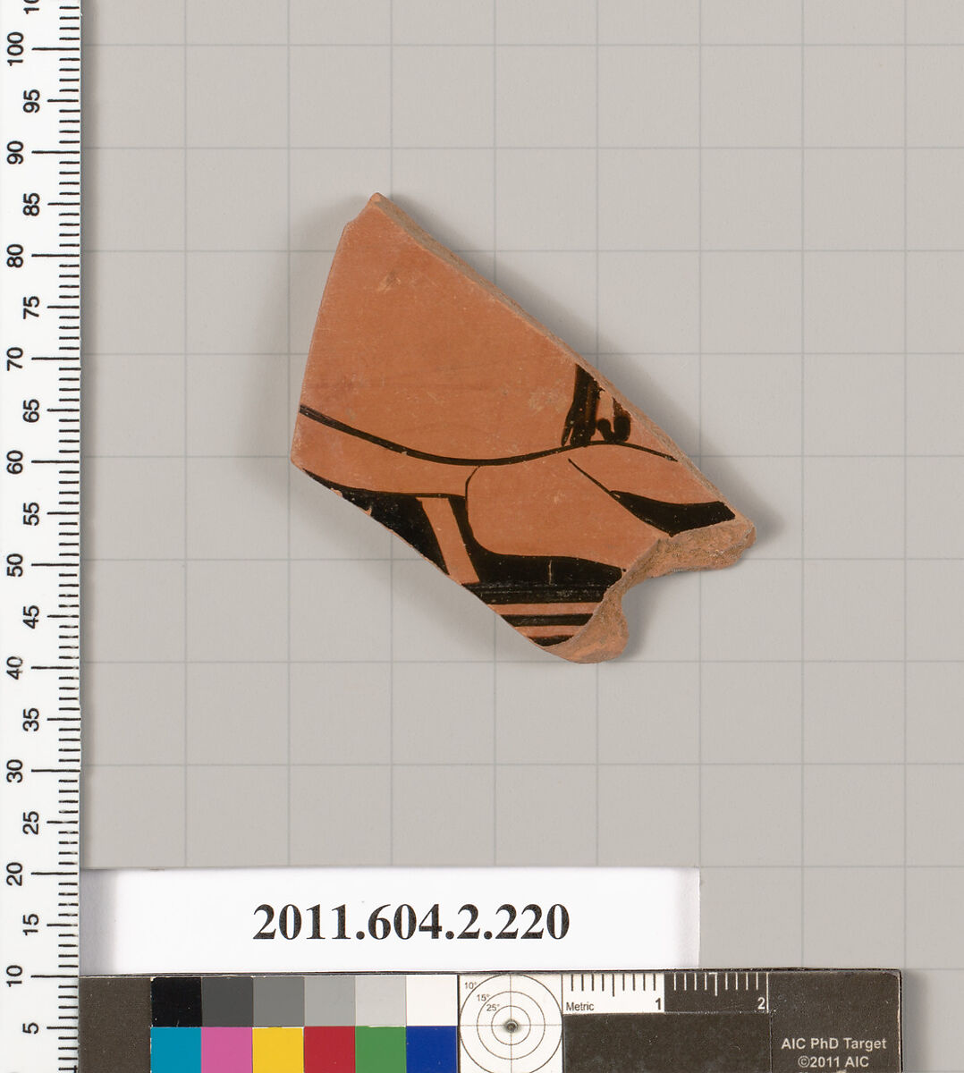 Terracotta fragment of a stamnos (jar), Terracotta, Greek, Attic