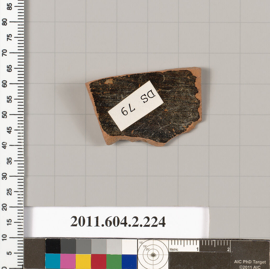 Terracotta fragment of a stamnos (jar), Terracotta, Greek, Attic