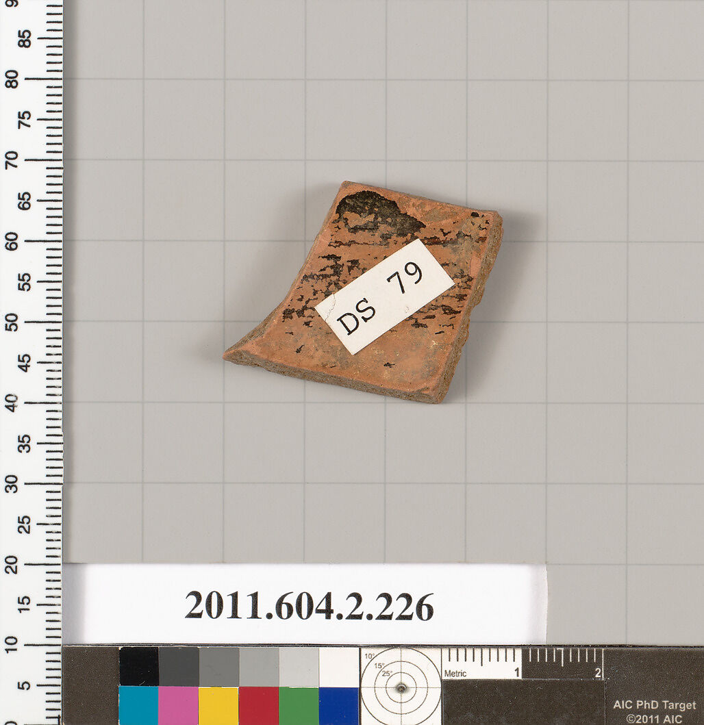 Terracotta fragment of a stamnos (jar), Terracotta, Greek, Attic