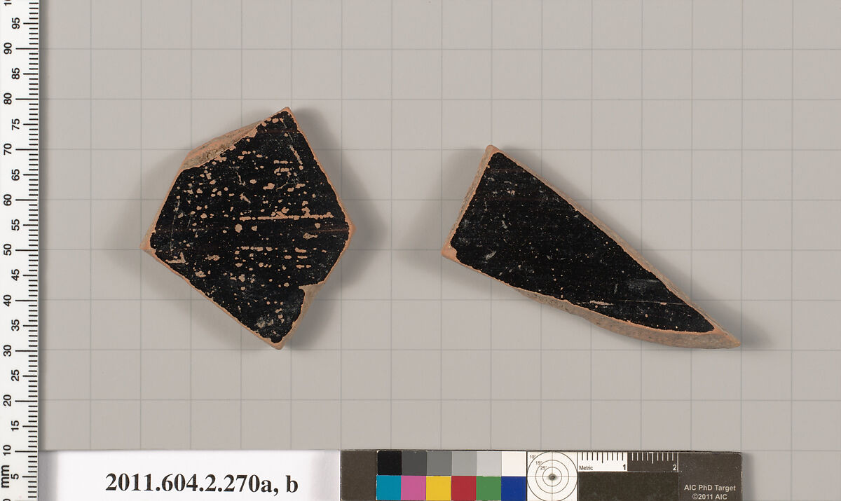 Terracotta fragments of stamnoi (jars), Terracotta, Greek, Attic