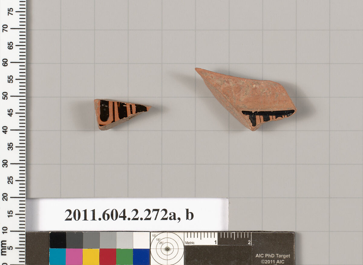 Terracotta fragments of stamnoi (jars), Terracotta, Greek, Attic 