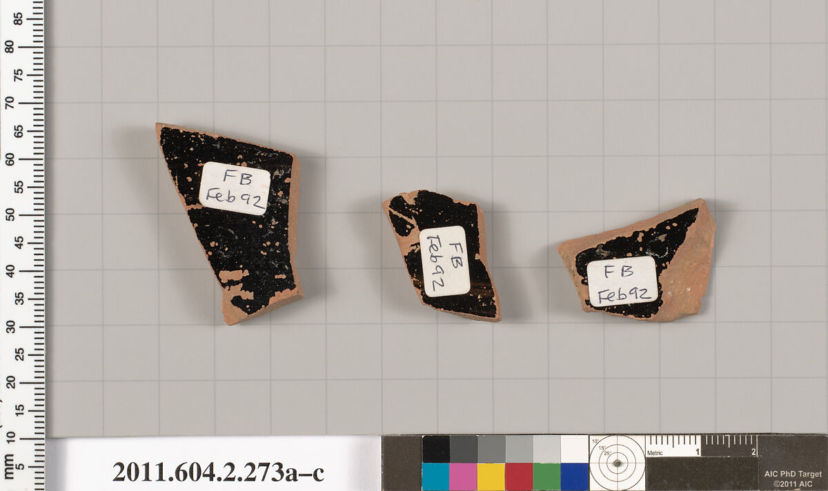Terracotta fragments of stamnoi (jars), Terracotta, Greek, Attic