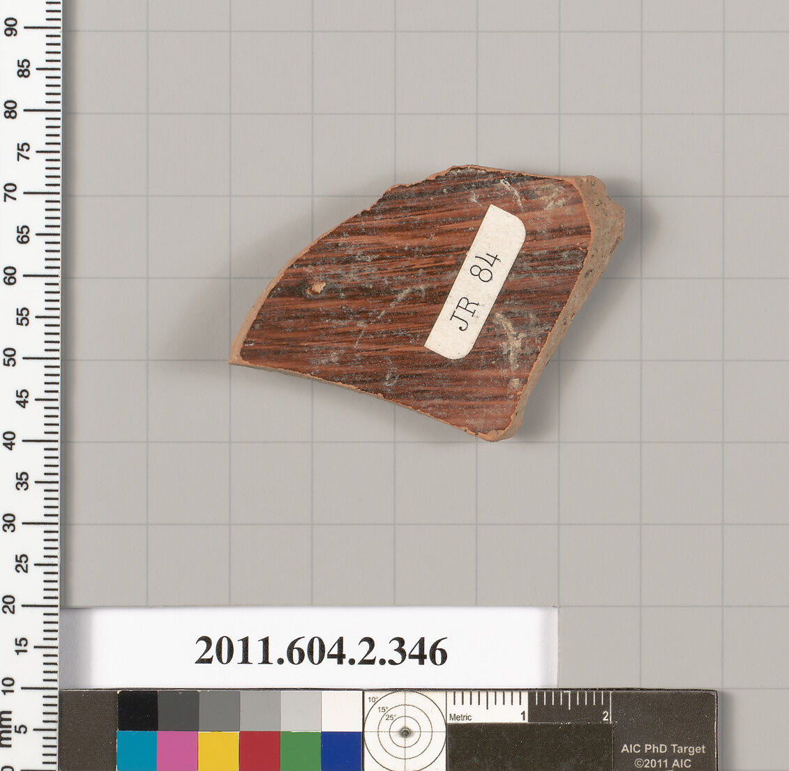 Terracotta fragment of a column-krater (bowl for mixing wine and water), Terracotta, Greek, Attic