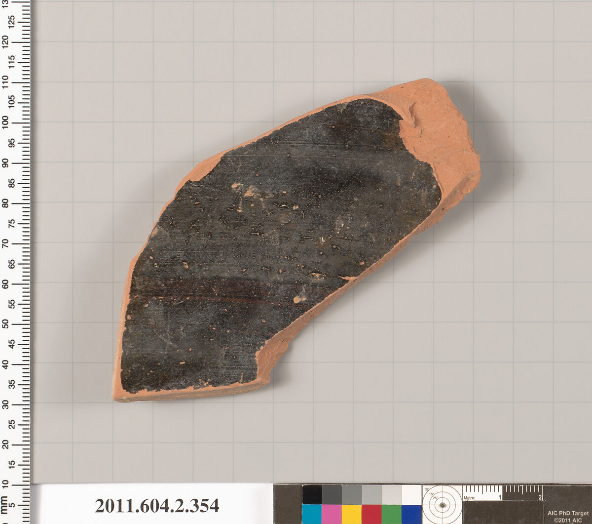 Terracotta fragment of a column-krater (bowl for mixing wine and water), Terracotta, Greek, Attic