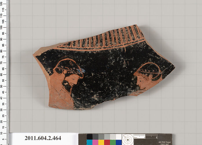 Terracotta fragment of a column-krater (bowl for mixing wine and water)