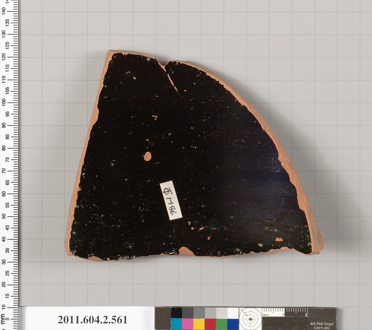 Terracotta fragment of a column-krater (bowl for mixing wine and water), Terracotta, Greek, Attic