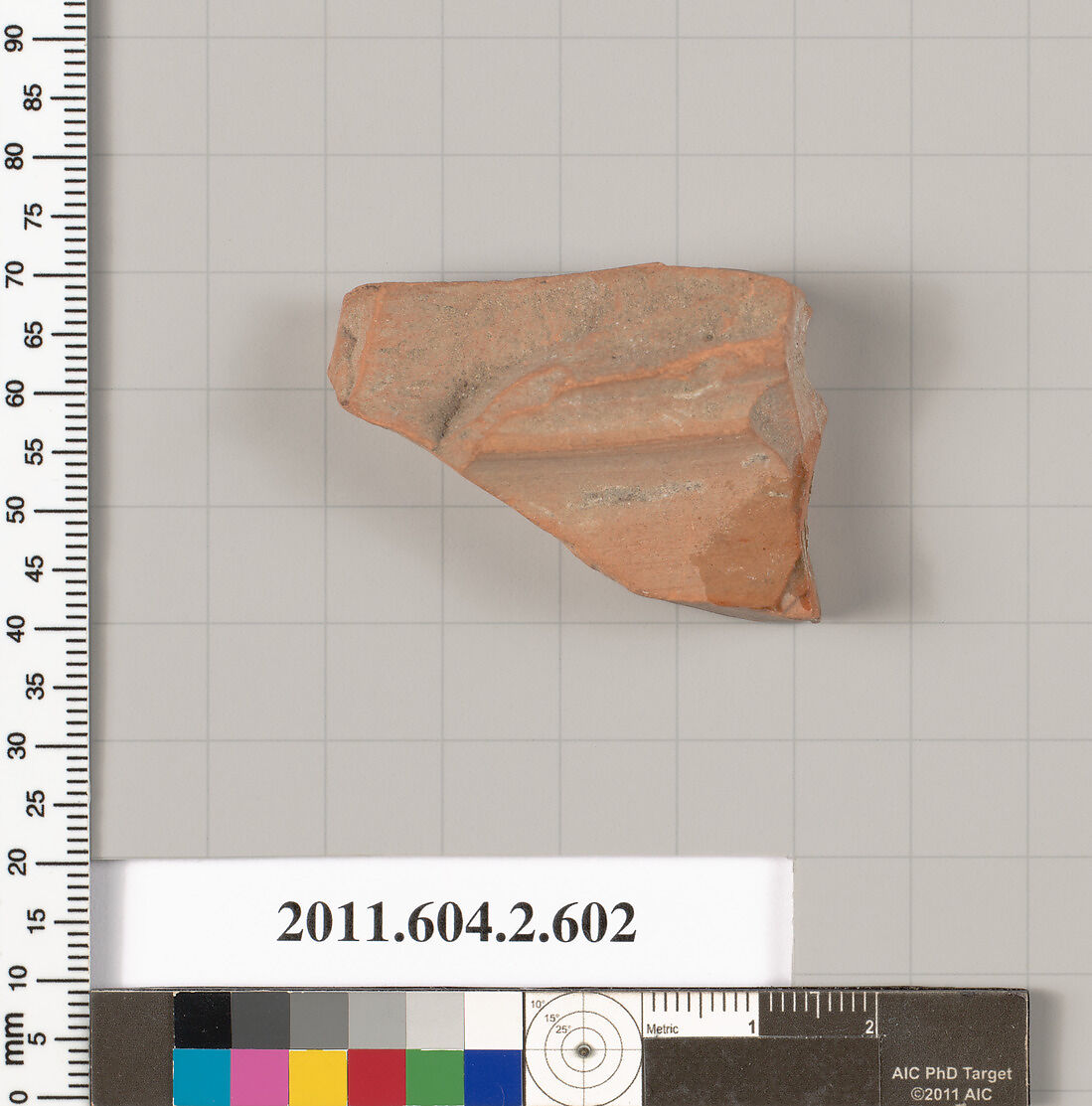 Terracotta fragment of a column-krater (bowl for mixing wine and water), Terracotta, Greek, Attic