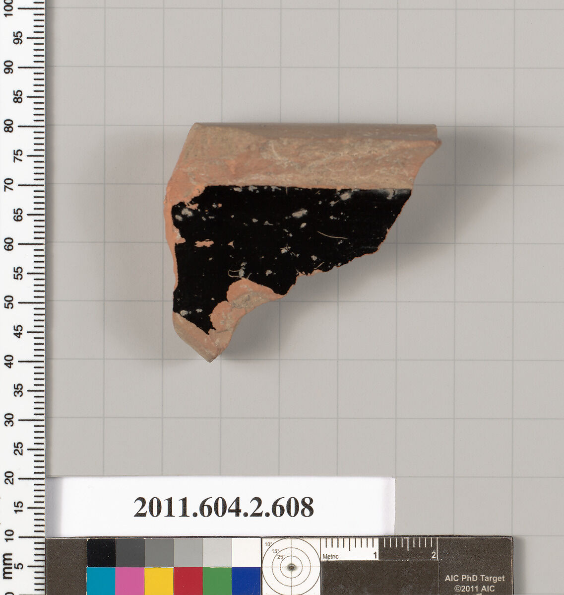 Terracotta fragment of a column-krater (bowl for mixing wine and water), Terracotta, Greek, Attic