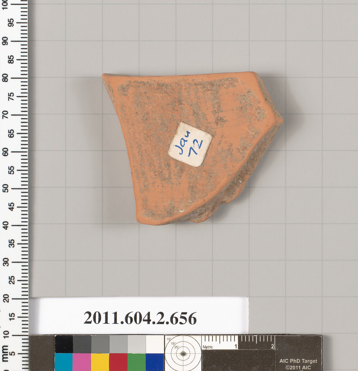 Terracotta fragment of a column-krater (bowl for mixing wine and water), Terracotta, Greek, Attic