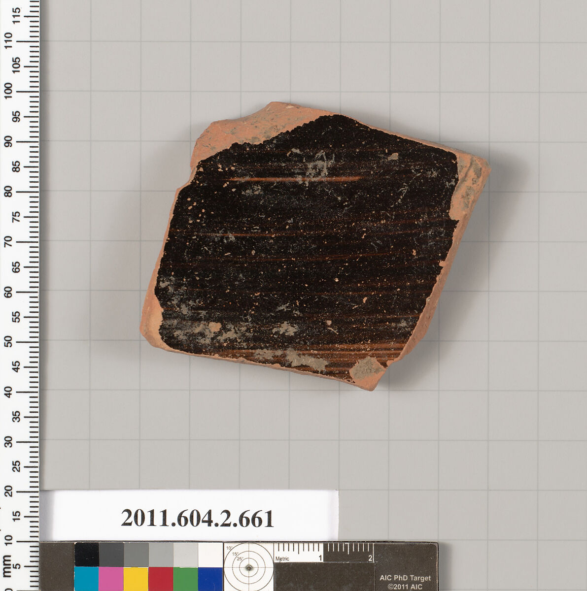 Terracotta fragment of a column-krater (bowl for mixing wine and water), Terracotta, Greek, Attic