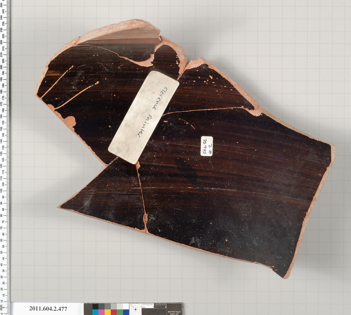 Terracotta fragment of a column-krater (bowl for mixing wine and water), Attributed to the Florence Painter [DvB], Terracotta, Greek, Attic