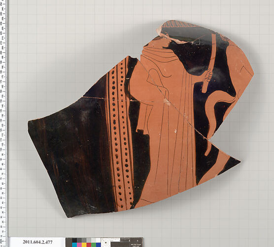 Terracotta fragment of a column-krater (bowl for mixing wine and water)