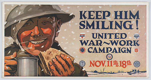 Keep him smiling!, Anonymous, American, 20th century, Commercial color lithograph 