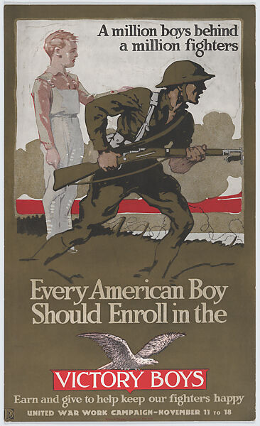 Victory Boys, Committee on Public Information, Commercial color lithograph 