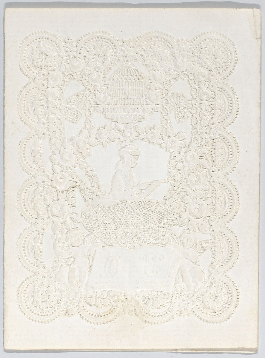 Valentine, Anonymous, Cameo-embossed  paper 