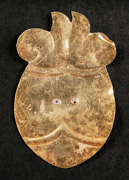 Heart-Shaped Pendant, Gold, Mexica 