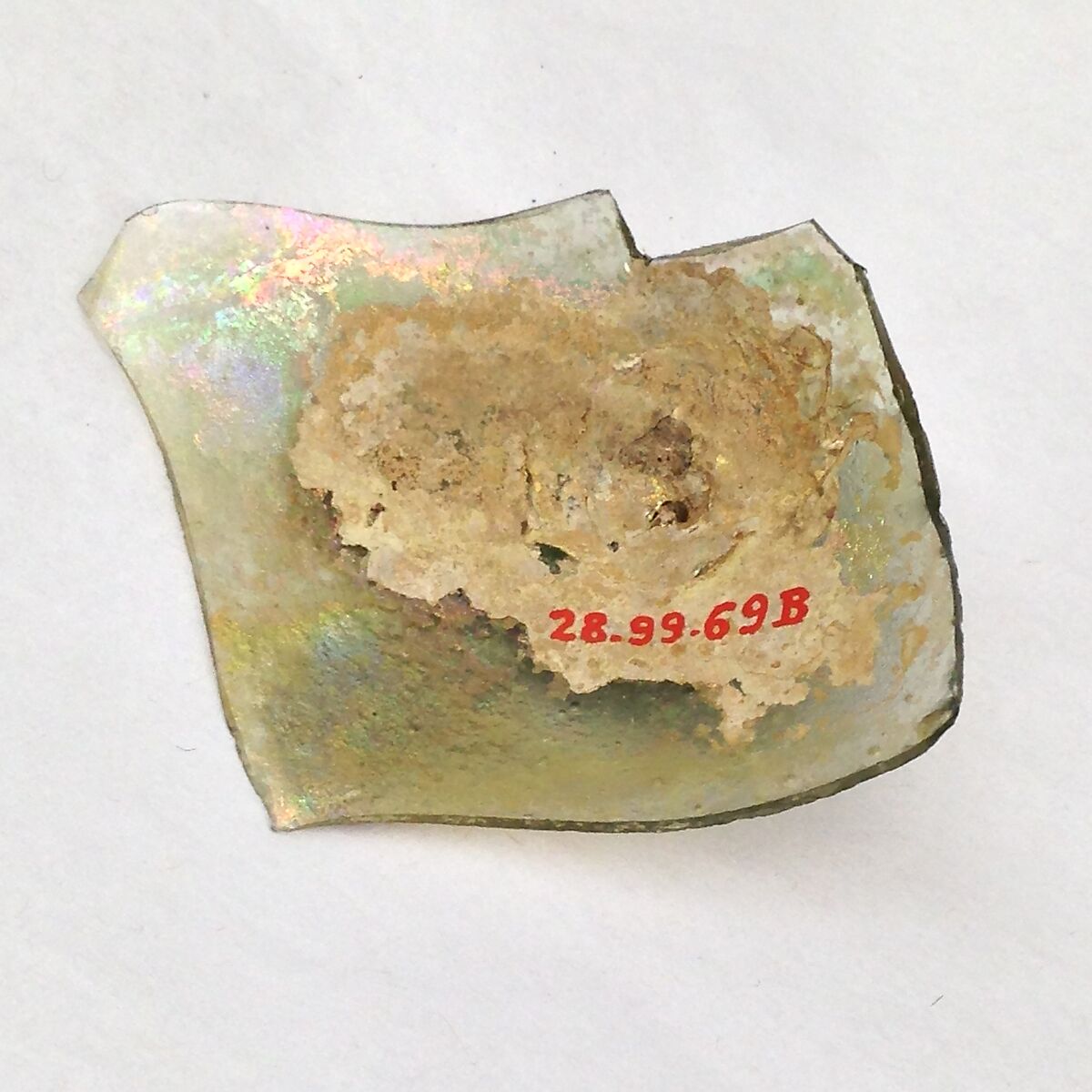 Fragment of a Glass Bottle, Glass, Syrian 