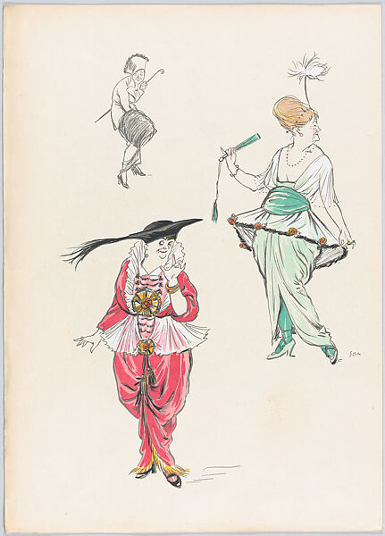 Le Vrai et le Faux Chic, Musée des Erreurs, Page 10, Georges Goursat [Sem] (French, Perigueux 1863–1934 Paris), Color lithograph 