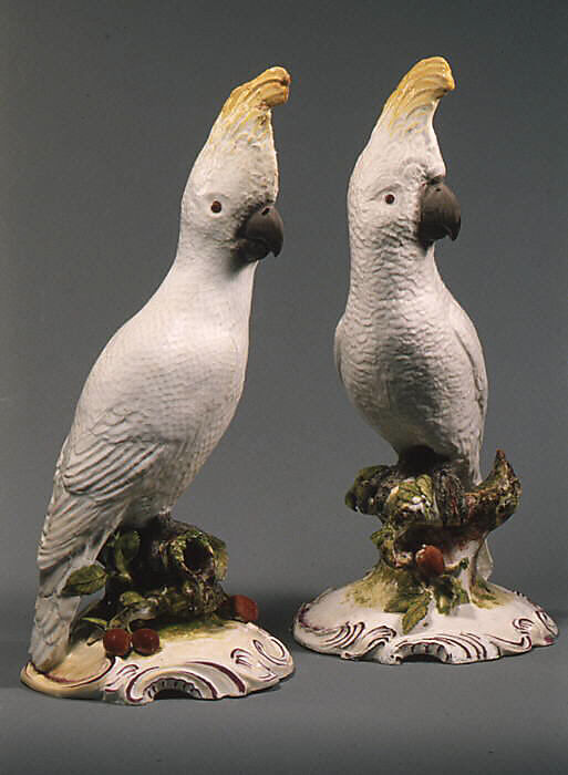 Cockatoo (one of a pair), Ludwigsburg Porcelain Manufactory (German, 1758–1824), Hard-paste porcelain, German, Ludwigsburg