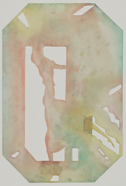 Jewels/Theme II, Eldzier Cortor (American, Richmond, Virginia 1916–2015 Seaford, New York), Mezzotint with etching in black and color aquatint with etching