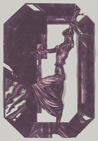 Jewels/Theme II, Eldzier Cortor (American, Richmond, Virginia 1916–2015 Seaford, New York), Mezzotint with etching in black and color aquatint with etching