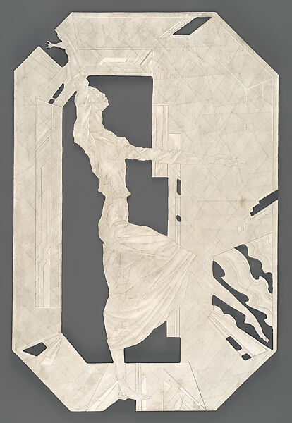 Jewels/Theme II, Eldzier Cortor (American, Richmond, Virginia 1916–2015 Seaford, New York), Mezzotint with etching in black and color aquatint with etching