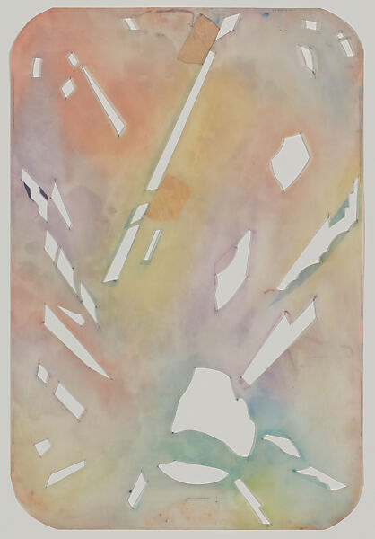 Jewels/Theme III, Eldzier Cortor (American, Richmond, Virginia 1916–2015 Seaford, New York), Mezzotint with etching in black and color aquatint with etching