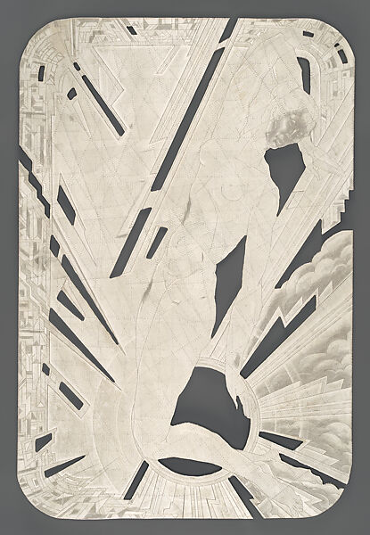 Jewels/Theme III, Eldzier Cortor (American, Richmond, Virginia 1916–2015 Seaford, New York), Mezzotint with etching in black and color aquatint with etching