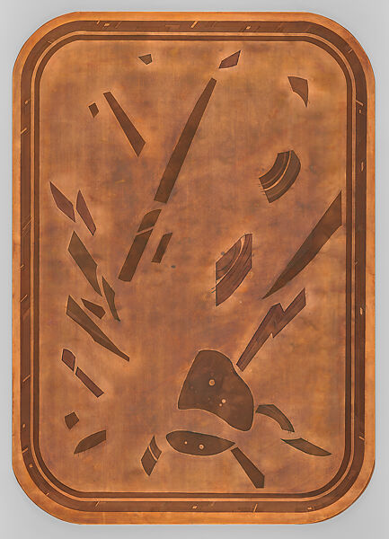 Jewels/Theme III, Eldzier Cortor (American, Richmond, Virginia 1916–2015 Seaford, New York), Mezzotint with etching in black and color aquatint with etching