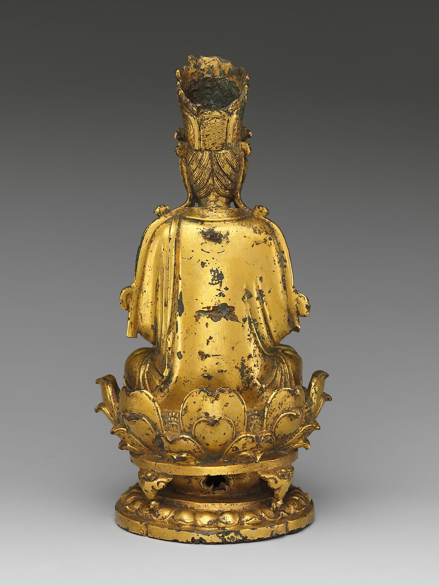 Buddha Vairocana (Dari), Gilt bronze; lost-wax cast, China