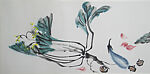 Vegetables, Guo Dawei (Chinese, 1919–2003), Handscroll; ink and color on paper, China