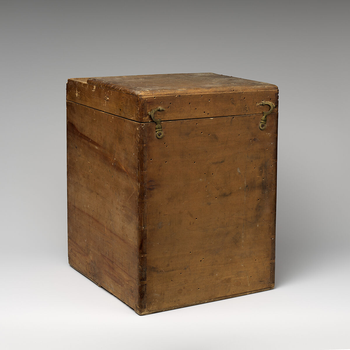 [Daguerreotype Plate Box], Unknown (French), Linden wood, plated iron, iron-gall ink 