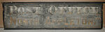 [Stenciled Sign: "Post Office North Appleton"], Unknown, Oil on wood